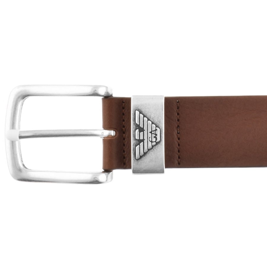Alternative Image for ProductEmporio Armani Leather Belt Brown3